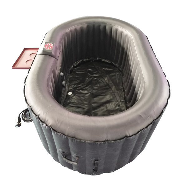 ALEKO Oval 2 Person 130 Jet Inflatable Hot Tub & Reviews Wayfair